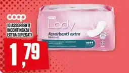 Coop Coop 10 assorbenti incontinenza extra ripiegati offerta