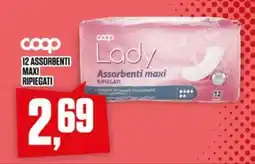 Coop Coop 12 assorbenti maxi ripiegati offerta