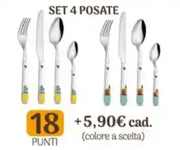 Coop Set 4 posate offerta