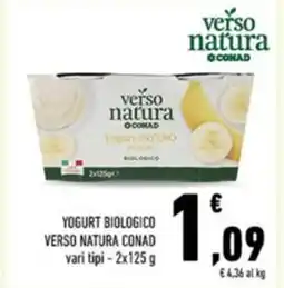Conad Yogurt biologico verso natura conad vari tipi offerta