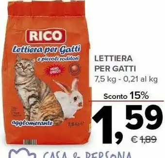 Todis Lettiera per gatti offerta