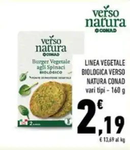 Conad Linea vegetale biologica verso natura conad vari tipi offerta