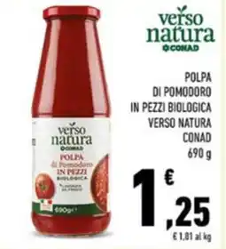 Conad Polpa di pomodoro in pezzi biologica verso natura conad offerta
