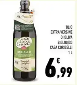 Conad Casa coricelli olio extra vergine di oliva biologico offerta
