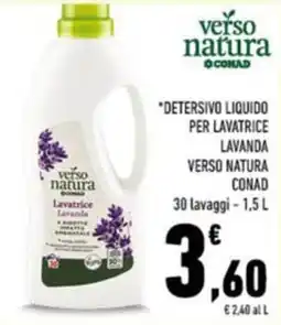 Conad Verso natura detersivo liquido per lavatrice lavanda offerta