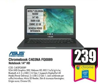 Wellcome Notebook offerta