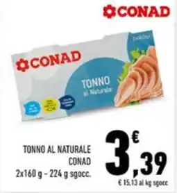 Conad Canad tonno al naturale offerta