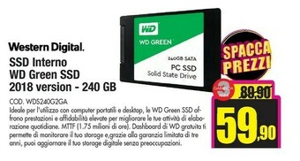 Wellcome Hard disk ssd offerta