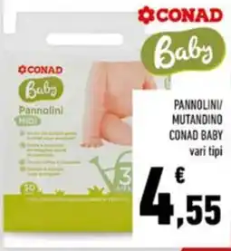 Conad Pannolini/mutandino conad baby vari tipi offerta
