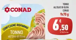 Conad Tonno all'olio di oliva conad offerta