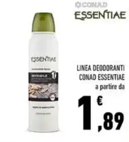 Conad Linea deodoranti conad essentiae a partire da offerta