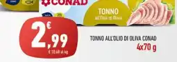 Conad Tonno all'olio di oliva conad offerta