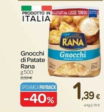 Carrefour Express Giovanni rana - gnocchi freschi di patate offerta