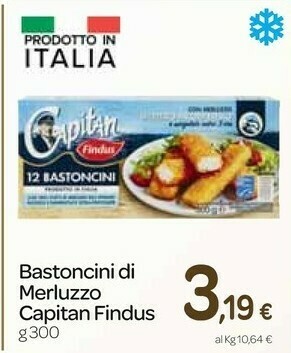 Carrefour Express 12 bastoncini con 100% filetti di merluzzo 300 g(ml) offerta