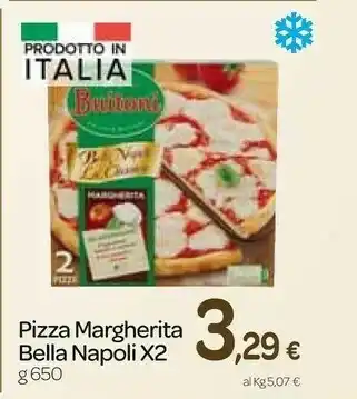 Carrefour Express Pizza margherita bella napoli 650 g offerta