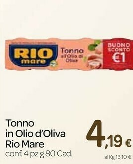 Carrefour Express Tonno all'olio di oliva offerta