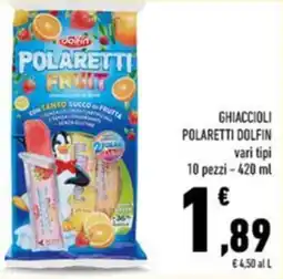 Conad Ghiaccioli polaretti dolfin vari tipi offerta