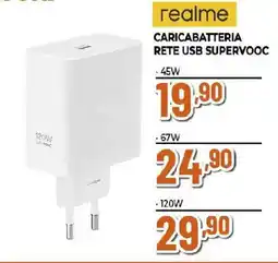 Extracoop Realme caricabatteria rete usb supervooc offerta