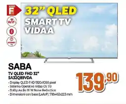 Extracoop SABA TV QLED FHD 32" SA32Q89VDA offerta