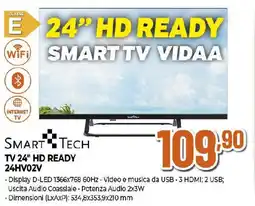 Extracoop SMART TECH TV 24" HD READY 24HV02V offerta