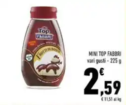 Conad Mini top fabbri vari gusti offerta