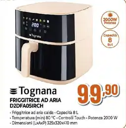 Extracoop Tognana FRIGGITRICE AD ARIA D2DFA05IRCH offerta