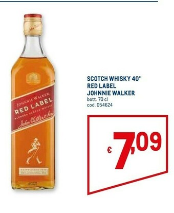 Metro Scotch whisky red label offerta