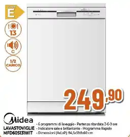 Extracoop Midea LAVASTOVIGLIE MFD60S131WIT offerta