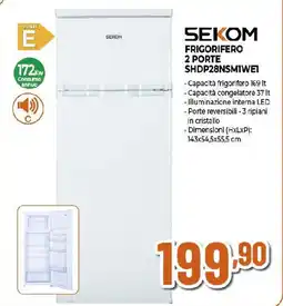 Extracoop SEKOM FRIGORIFERO 2 PORTE SHDP28NSM1WE1 offerta