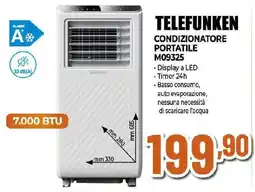 Extracoop TELEFUNKEN A CONDIZIONATORE PORTATILE M09325 offerta