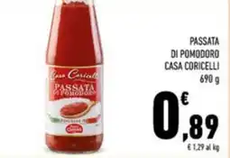 Conad Casa coricelli passata di pomodoro offerta