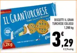 Conad Colussi biscotti il gran turchese offerta