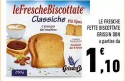 Conad Le fresche fette biscottate grissin bon a partire da offerta