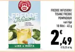 Conad Fredde infusioni/ tisane fredde pompadour vari tipi offerta
