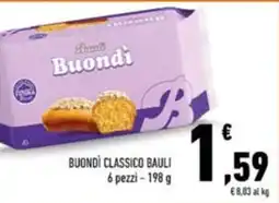 Conad Buondì classico bauli 6 pezzi offerta