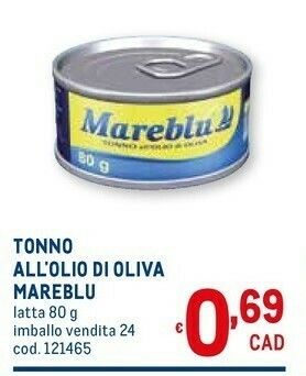 Metro Tonno all'olio di oliva 80 g(ml) offerta
