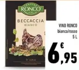 Conad Ronco vino bianco/rosso offerta