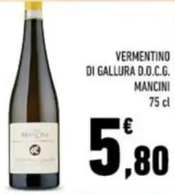 Conad Mancini vermentino di gallura d.o.c.g. offerta