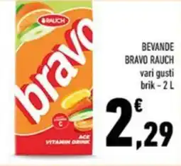 Conad Bevande bravo rauch vari gusti brik offerta