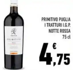 Conad Notte rossa primitivo puglia i tratturi i.g.p. offerta