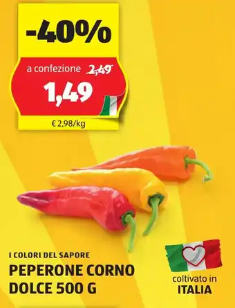 ALDI I colori del sapore peperone corno dolce offerta