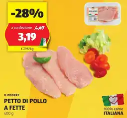 ALDI Il podere petto di pollo a fette offerta