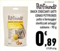 Conad Petfriends snack croccanti conad offerta