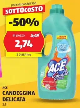 ALDI Ace candeggina delicata offerta