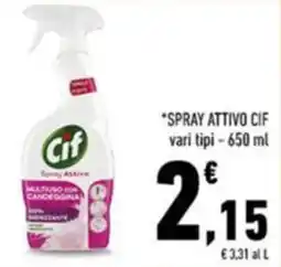 Spray attivo cif vari tipi