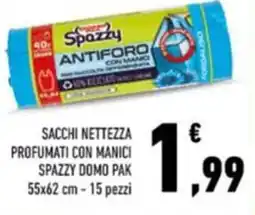 Conad Sacchi nettezza profumati con manici spazzy domo pak offerta