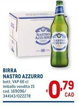 Metro Birra 660 g(ml) offerta