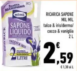 Conad Mil mil ricarica sapone offerta
