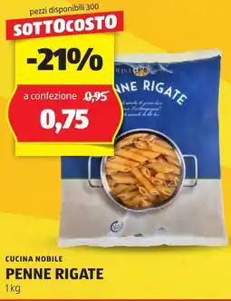 ALDI Cucina nobile penne rigate offerta