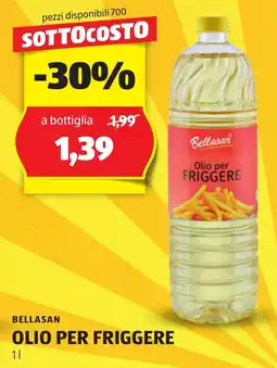 ALDI Bellasan olio per friggere offerta